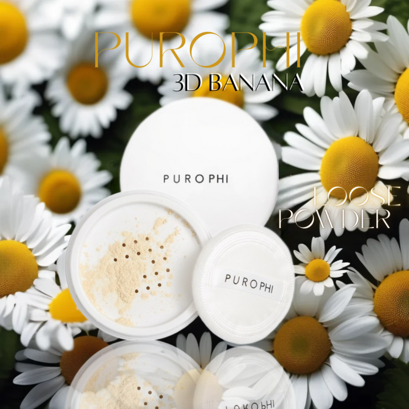 Purophi 3D Banana Makeup Loose Powder 8gm - Image 2