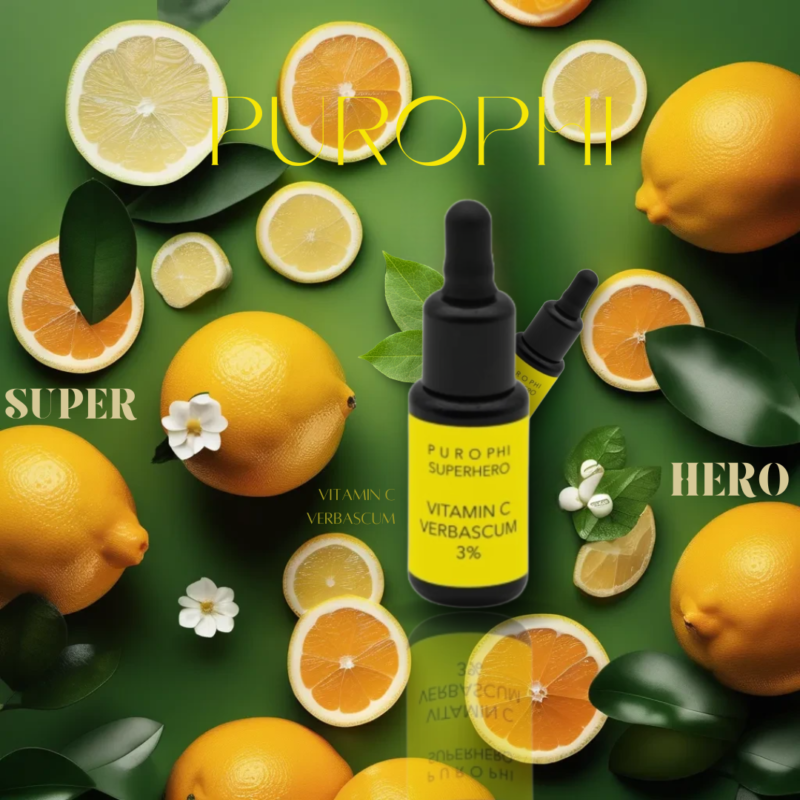 Purophi Superhero Vitamin C & Verbascum 3% Brightening Serum 15ml - Image 2