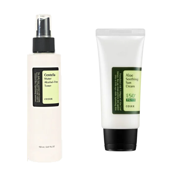 CosRx Centella Water Toner & Sun Cream