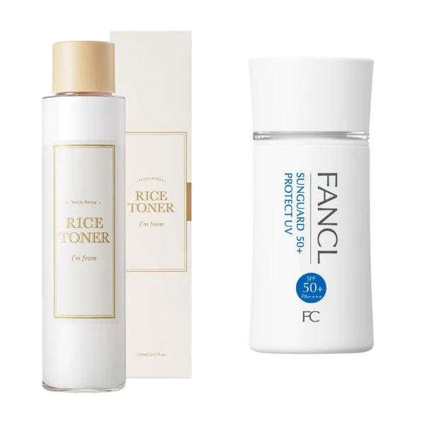 Rice Toner & Sunscreen